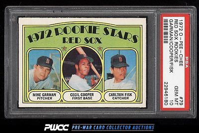 1972 OPeeChee Carlton Fisk ROOKIE RC 79 PSA 10 GEM MINT PWCC