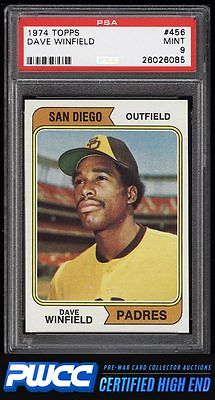 1974 Topps Dave Winfield ROOKIE RC 456 PSA 9 MINT PWCCHE