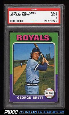 1975 OPeeChee George Brett ROOKIE RC 228 PSA 9 MINT PWCC