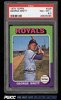 1975 Topps George Brett ROOKIE RC 228 PSA 85 NMMT PWCC