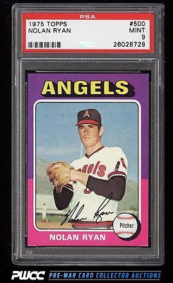 1975 Topps Nolan Ryan 500 PSA 9 MINT PWCC