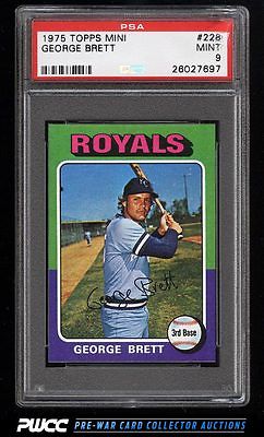 1975 Topps Mini George Brett ROOKIE RC 228 PSA 9 MINT PWCC