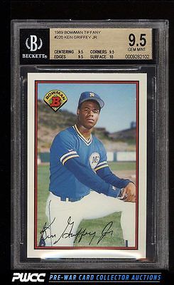 1989 Bowman Tiffany Ken Griffey Jr ROOKIE RC 220 BGS 95 GEM MINT PWCC