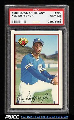 1989 Bowman Tiffany Ken Griffey Jr ROOKIE RC 220 PSA 10 GEM MINT PWCC