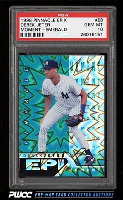 1998 Pinnacle Epix Moment Emerald Derek Jeter E8 PSA 10 GEM MINT PWCC