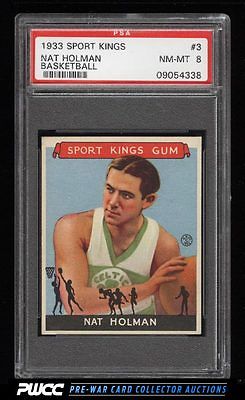 1933 Goudey Sport Kings Basketball Nat Holman ROOKIE RC 3 PSA 8 NMMT PWCC