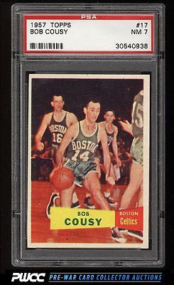 1957 Topps Basketball Bob Cousy ROOKIE RC 17 PSA 7 NRMT PWCC