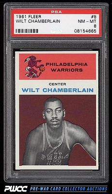 1961 Fleer Basketball Wilt Chamberlain ROOKIE RC 8 PSA 8 NMMT PWCC