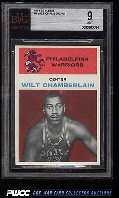 1961 Fleer Basketball Wilt Chamberlain ROOKIE RC 8 BVG 9 MINT PWCC