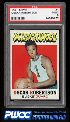 1971 Topps Basketball Oscar Robertson 1 PSA 9 MINT PWCCHE