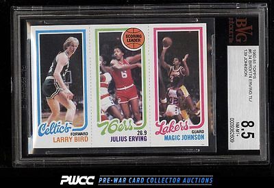 1980 Topps Basketball Larry Bird  Magic Johnson ROOKIE RC BVG 85 NMMT PWCC