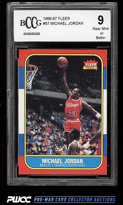 1986 Fleer Basketball Michael Jordan ROOKIE RC 57 BCCG 9 PWCC