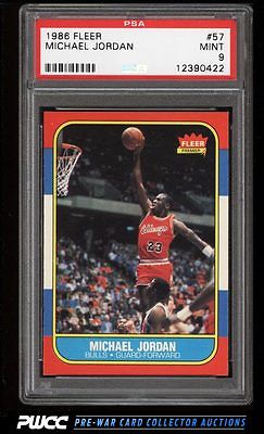 1986 Fleer Basketball Michael Jordan ROOKIE RC 57 PSA 9 MINT PWCC