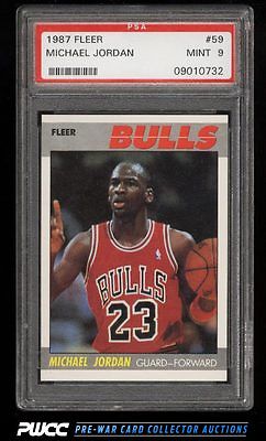 1987 Fleer Basketball Michael Jordan 59 PSA 9 MINT PWCC