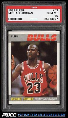 1987 Fleer Basketball Michael Jordan 59 PSA 10 GEM MINT PWCC