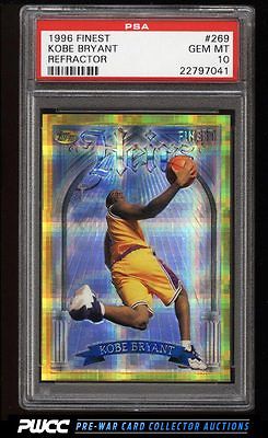 1996 Finest Refractor Gold Kobe Bryant ROOKIE RC 269 PSA 10 GEM MINT PWCC