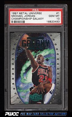 1997 Metal Universe Championship Galaxy Michael Jordan 1 PSA 10 GEM MINT PWCC