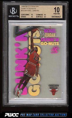 1998 EX Century Dunk N Go Nuts Michael Jordan 15 BGS 10 PRISTINE PWCC