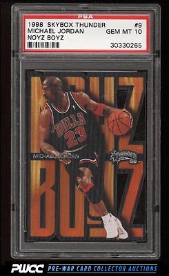 1998 Skybox Thunder Noyz Boyz Michael Jordan 9 PSA 10 GEM MINT PWCC