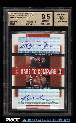 2003 UD Top Prospects Dare To Compare Michael Jordan Bryant AUTO BGS 95 PWCC