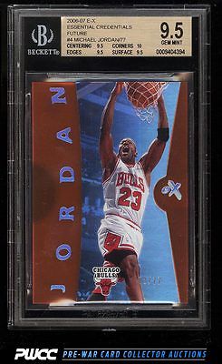 2006 EX Essential Credentials Future Michael Jordan 77 4 BGS 95 GEM PWCC