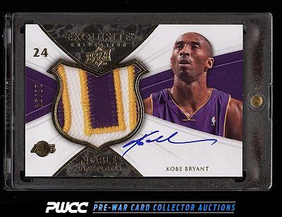 2008 Exquisite Collection Noble Nameplates Kobe Bryant AUTO PATCH 24 PWCC