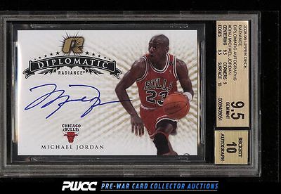 2008 UD Radiance Diplomatic Michael Jordan AUTO DIMJ BGS 95 GEM MINT PWCC