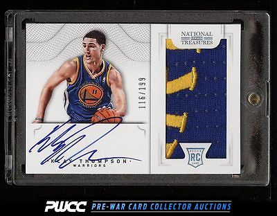 2012 National Treasures Klay Thompson ROOKIE RC AUTO PATCH 199 110 PWCC