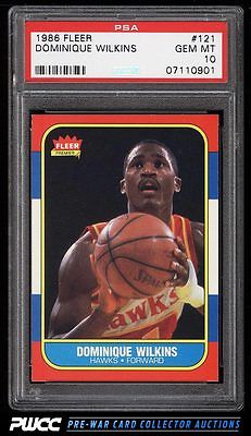 1986 Fleer Basketball SETBREAK Dominique Wilkins ROOKIE RC 121 PSA 10 PWCC