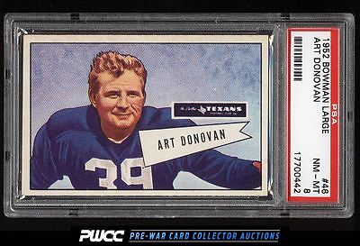 1952 Bowman Large Art Donovan SP ROOKIE RC 46 PSA 8 NMMT PWCC