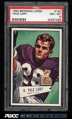 1952 Bowman Large Yale Lary 140 PSA 8 NMMT PWCC