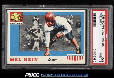 1955 Topps AllAmerican Mel Hein SP ROOKIE RC 28 PSA 9 MINT PWCC