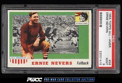 1955 Topps AllAmerican Ernie Nevers ROOKIE RC 56 PSA 9 MINT PWCC