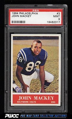 1964 Philadelphia John Mackey ROOKIE RC 3 PSA 9 MINT PWCC