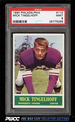 1964 Philadelphia Mick Tingelhoff ROOKIE RC 110 PSA 9 MINT PWCC