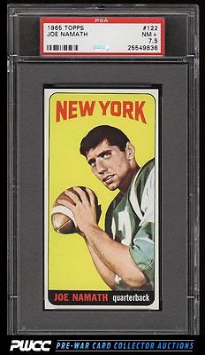 1965 Topps Football Joe Namath SP ROOKIE RC 122 PSA 75 NRMT PWCC