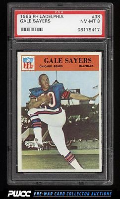 1966 Philadelphia Gale Sayers ROOKIE RC 38 PSA 8 NMMT PWCC