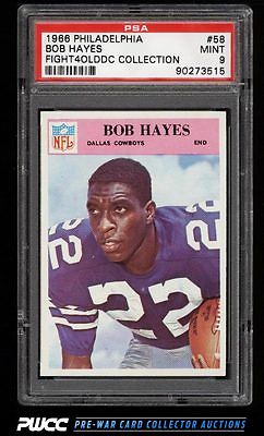 1966 Philadelphia Bob Hayes ROOKIE RC 58 PSA 9 MINT PWCC