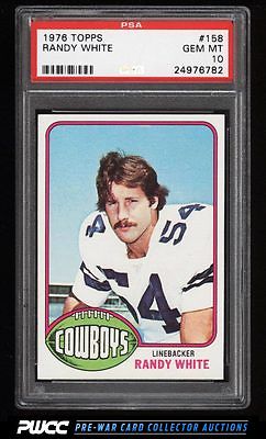 1976 Topps Football Randy White ROOKIE RC 158 PSA 10 GEM MINT PWCC