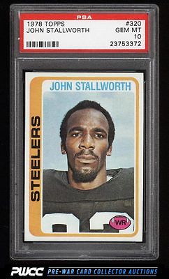 1978 Topps Football John Stallworth ROOKIE RC 320 PSA 10 GEM MINT PWCC