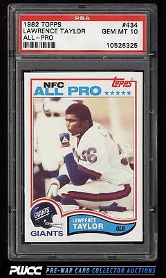 1982 Topps Football Lawrence Taylor ROOKIE RC 434 PSA 10 GEM MINT PWCC