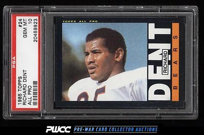 1985 Topps Football Richard Dent ROOKIE RC 24 PSA 10 GEM MINT PWCC