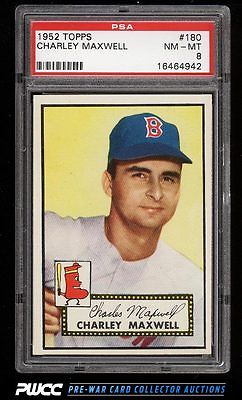 1952 Topps SETBREAK Charley Maxwell 180 PSA 8 NMMT PWCC