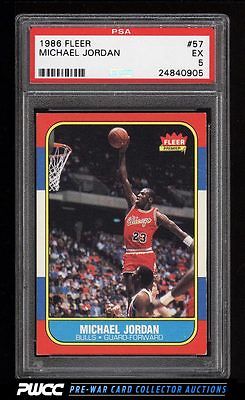 1986 Fleer Basketball Michael Jordan ROOKIE RC 57 PSA 5 EX PWCC