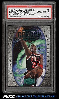 1997 Metal Universe Championship Galaxy Michael Jordan 1 PSA 10 GEM MINT PWCC