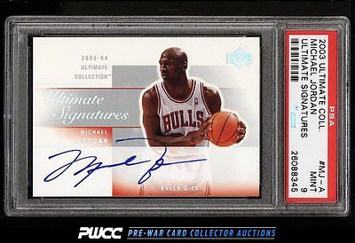 2003 Ultimate Collection Michael Jordan AUTO MJA PSA 9 MINT PWCC