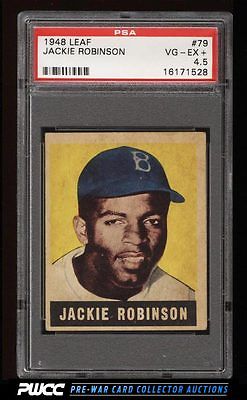 1948 Leaf Jackie Robinson ROOKIE RC 79 PSA 45 VGEX PWCC