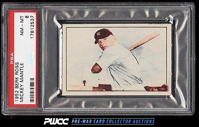 1952 Berk Ross Mickey Mantle PSA 8 NMMT PWCC