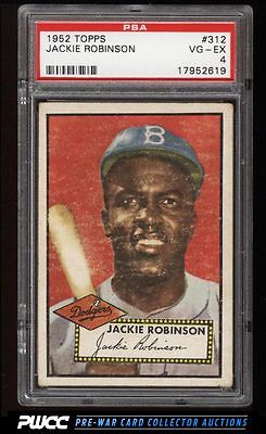 1952 Topps Jackie Robinson 312 PSA 4 VGEX PWCC