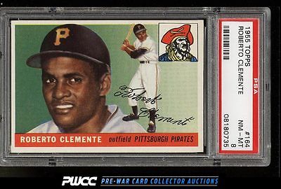 1955 Topps Roberto Clemente ROOKIE RC 164 PSA 8 NMMT PWCC